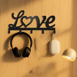 Wall-Mounted Metal Rack Multifunctional Key Holder, Practical Decor Highlight
