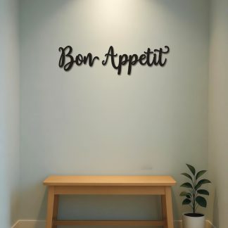 2pc Farmhouse Kitchen Wall Art,Appetit Wall Bon Appetit Metal Wall Sign