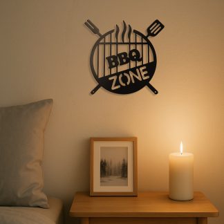 Metal Wall Sign,Vintage 3D Round Iron Word Art For Farmhouse,Country Home Decor